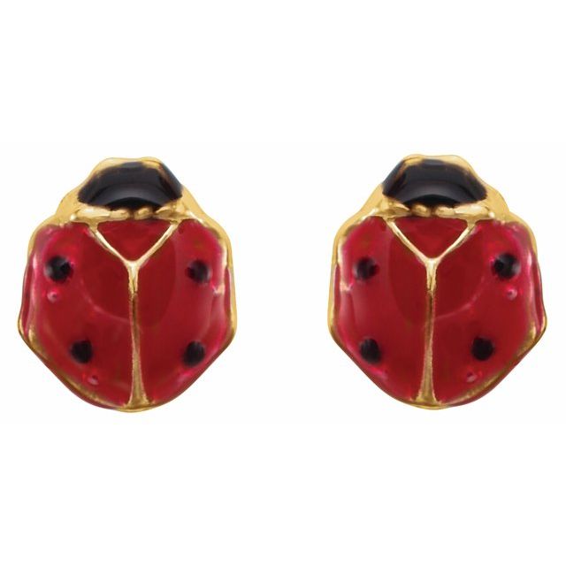 Youth Ladybug Earrings