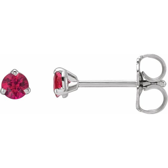 Round 3-Prong Claw Stud Earrings