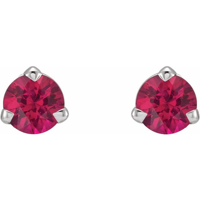Round 3-Prong Claw Stud Earrings