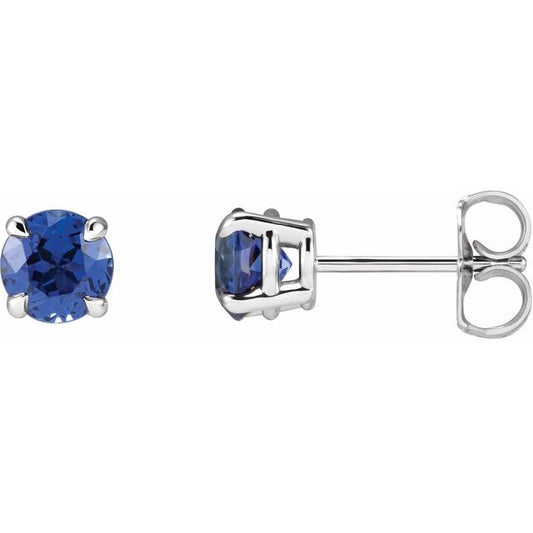 Round 4-Prong Claw Stud Earrings