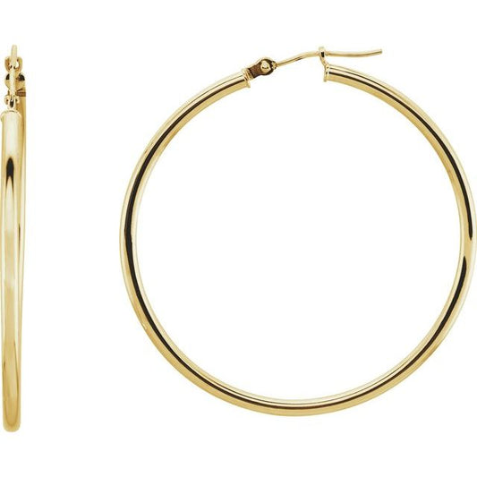 Tube Hoop Earrings