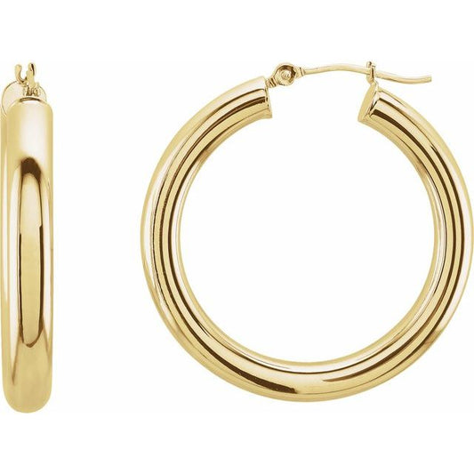 Tube Hoop Earrings