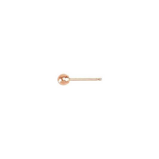 Ball Earrings with Bright Finish