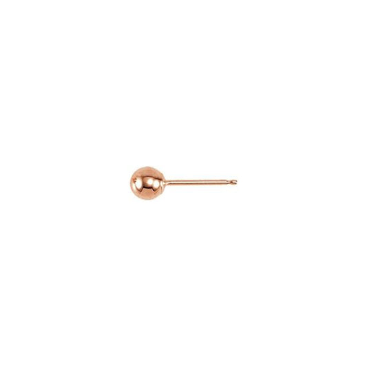 Ball Earrings with Bright Finish