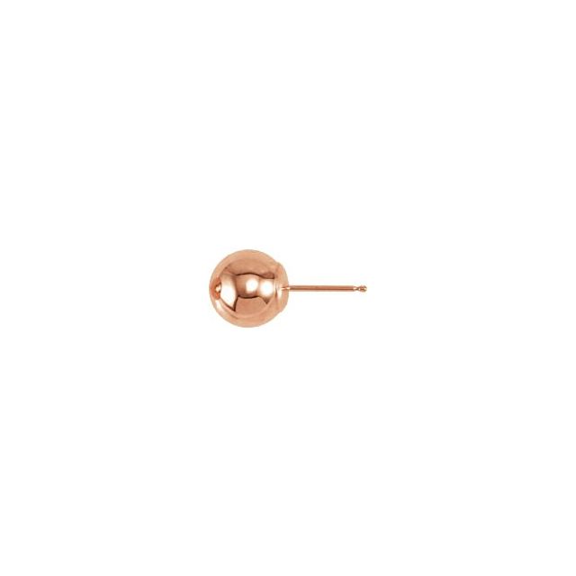 Ball Earrings with Bright Finish