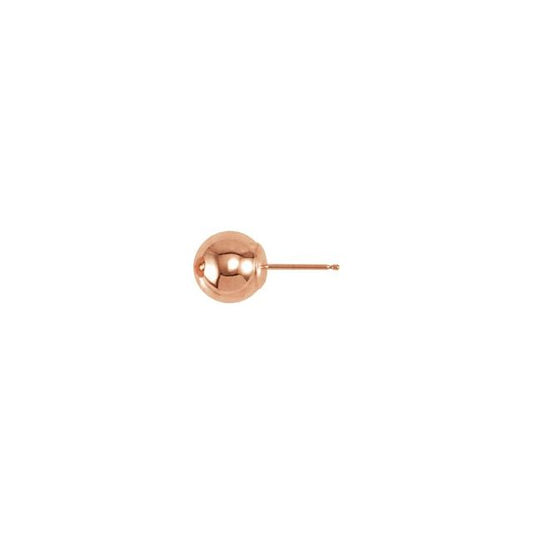Ball Earrings with Bright Finish