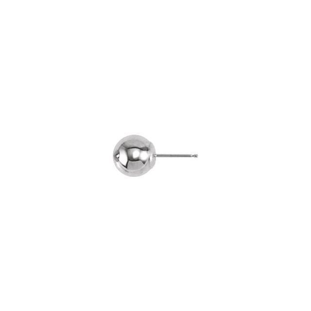 Ball Earrings with Bright Finish