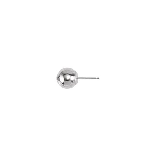 Ball Earrings with Bright Finish