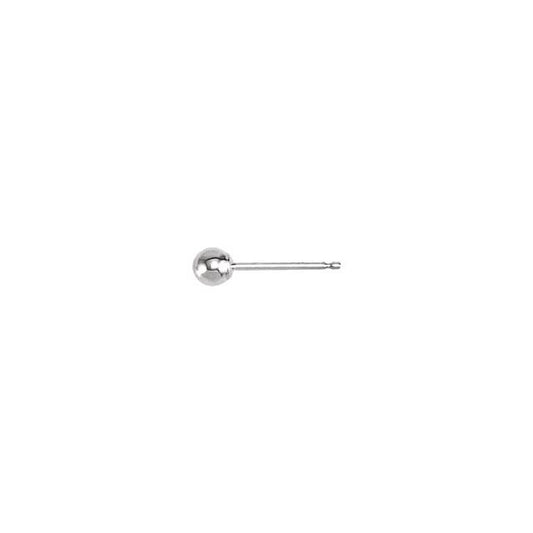 Ball Earrings with Bright Finish