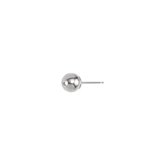 Ball Earrings with Bright Finish