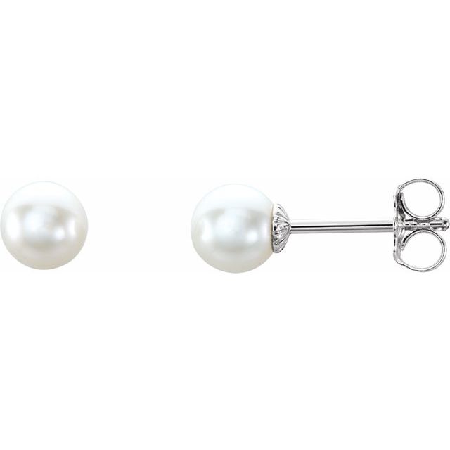 Pearl Stud Earrings
