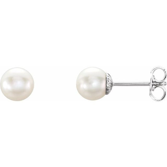 Pearl Stud Earrings