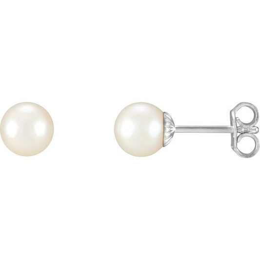 Pearl Stud Earrings