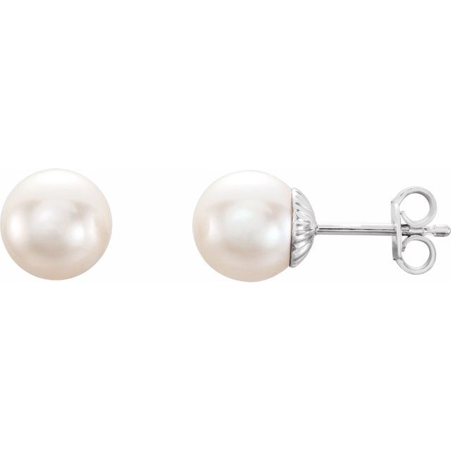 Pearl Stud Earrings