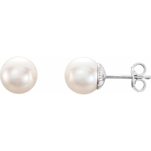 Pearl Stud Earrings