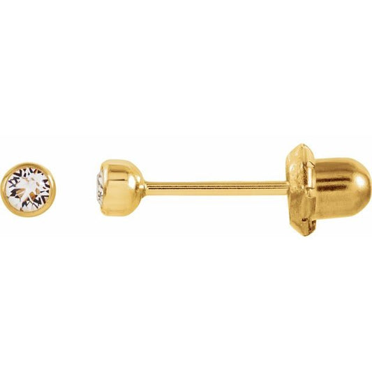 Imitation Crystal Inverness? Piercing Earrings