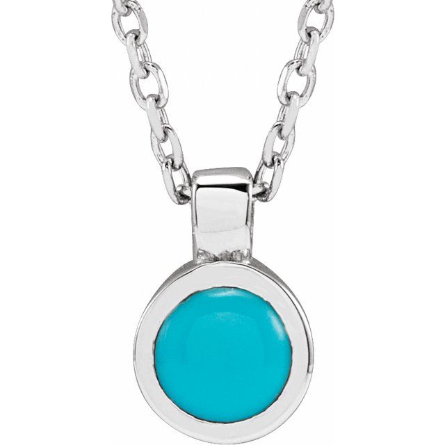 Bezel-Set  Necklace or Pendant