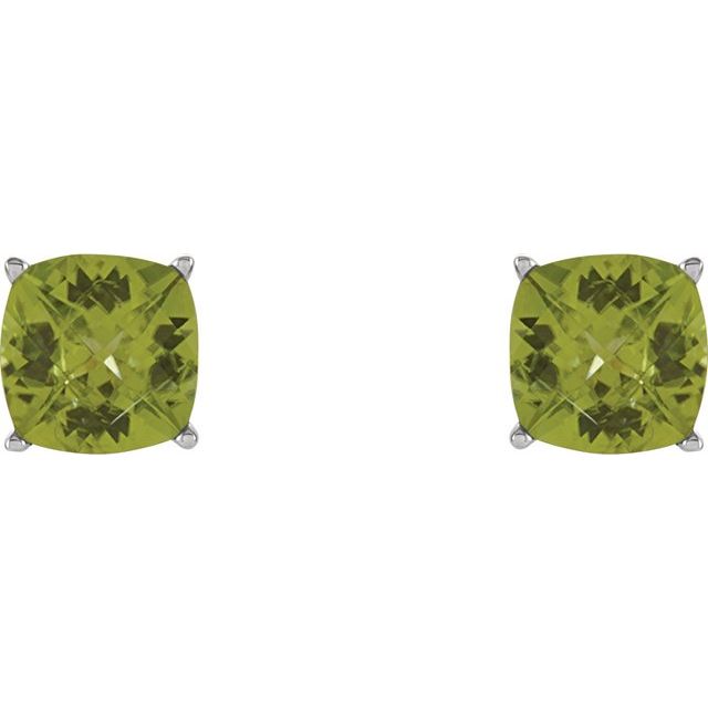 Cushion 4-Prong Scroll Setting? Stud Earrings