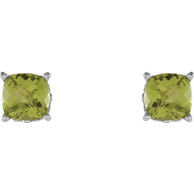 Cushion 4-Prong Scroll Setting? Stud Earrings