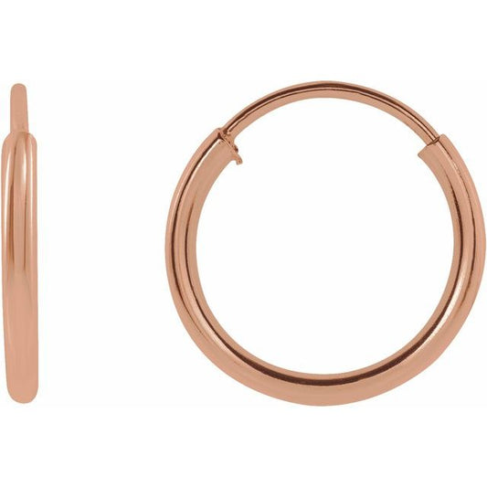 Flexible Endless Tube Hoop Earrings