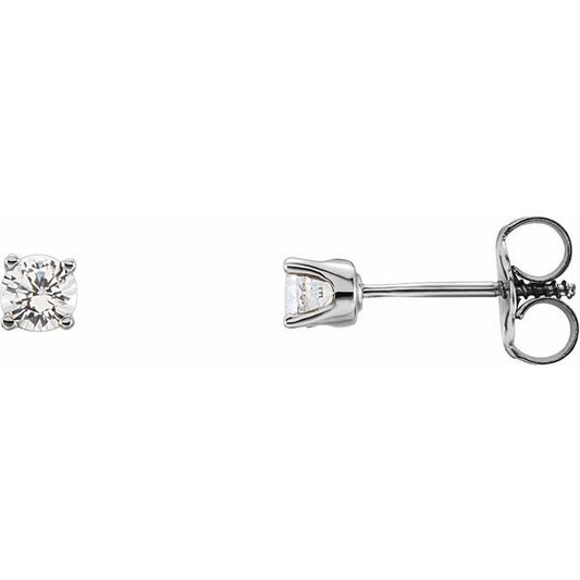 Round 4-Prong Youth Birthstone Stud Earrings