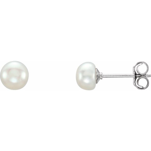 Pearl Stud Earrings