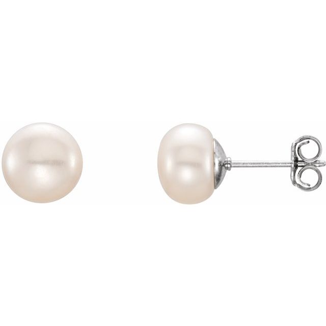 Pearl Stud Earrings