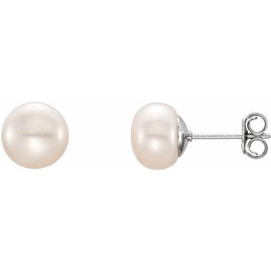 Pearl Stud Earrings