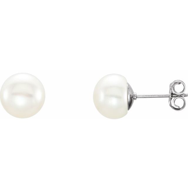 Pearl Stud Earrings