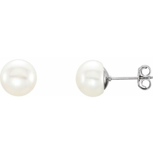 Pearl Stud Earrings