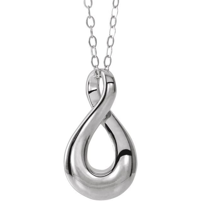 Infinity-Inspired Ash Holder Necklace