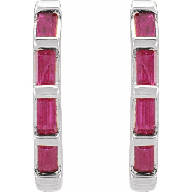 Baguette Huggie Earrings