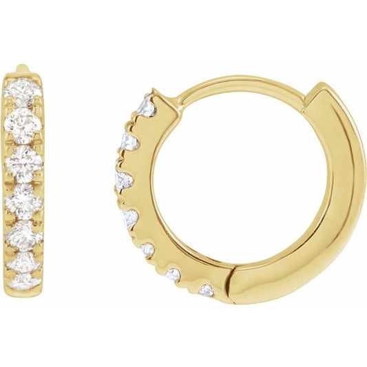 Lab-Grown Diamond Hoop Earrings