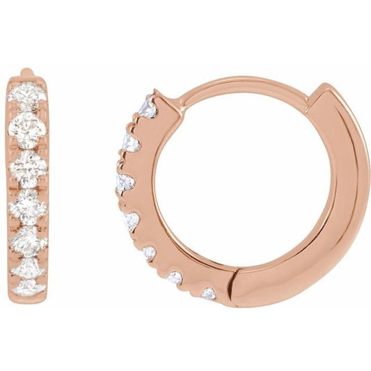 Lab-Grown Diamond Hoop Earrings