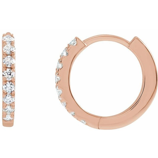 Lab-Grown Diamond Hoop Earrings