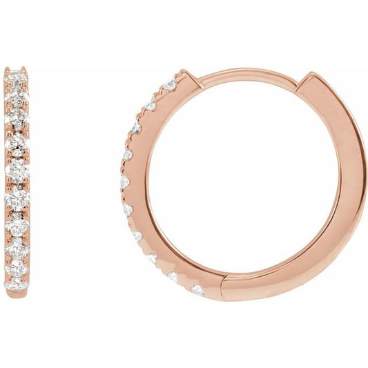 Lab-Grown Diamond Hoop Earrings