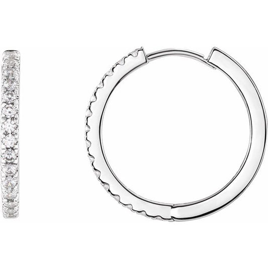 Lab-Grown Diamond Hoop Earrings