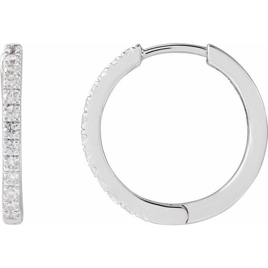 Lab-Grown Diamond Hoop Earrings