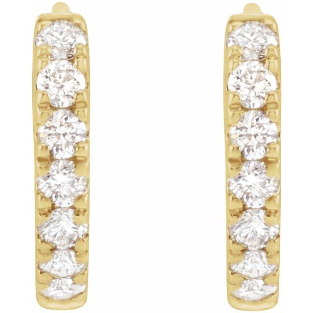 Lab-Grown Diamond Hoop Earrings