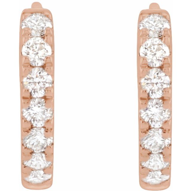 Lab-Grown Diamond Hoop Earrings