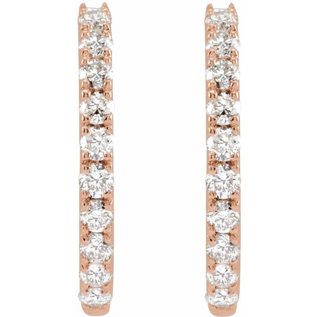 Lab-Grown Diamond Hoop Earrings