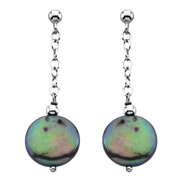 Coin Pearl Earrings