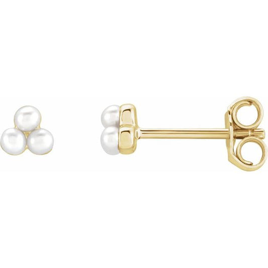 Pearl Cluster Earrings
