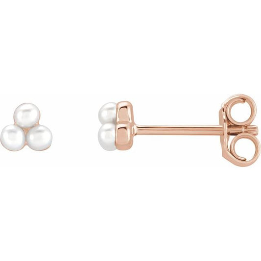 Pearl Cluster Earrings