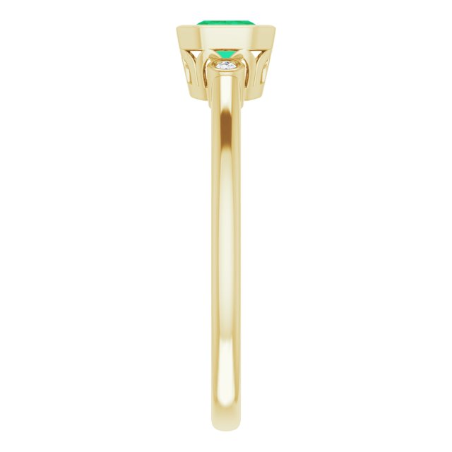 Bezel-Set Accented Ring