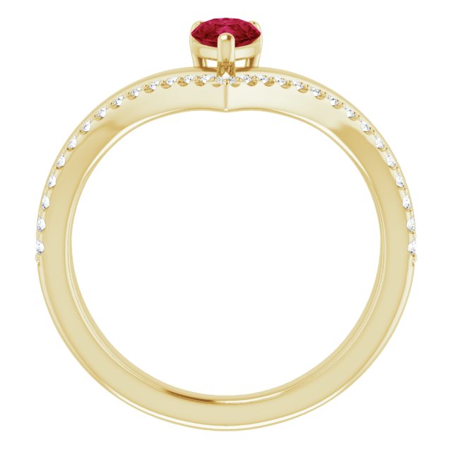 Negative Space V Ring