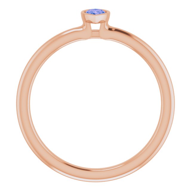 Family Stackable Bezel-Set Ring