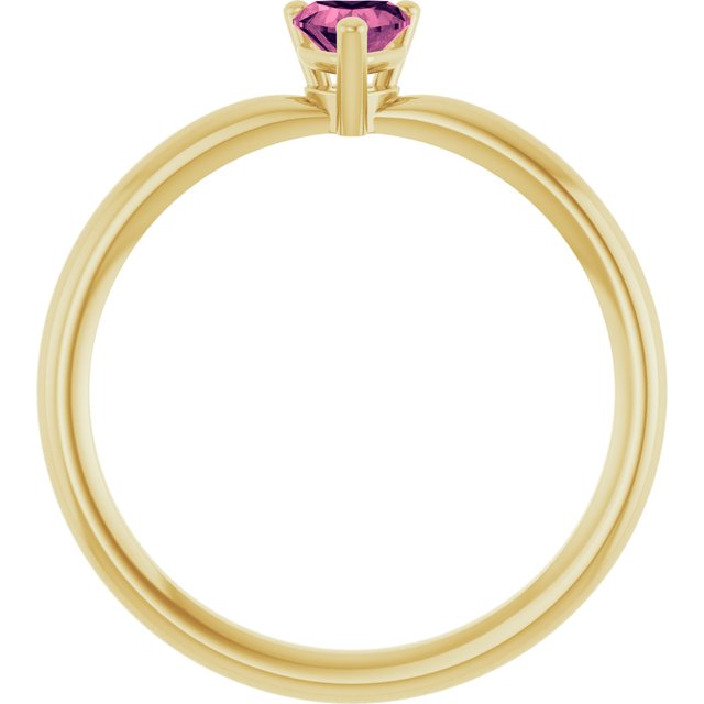Heart Solitaire Ring