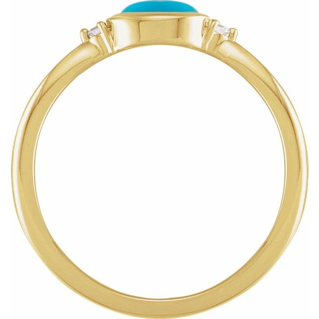 Bezel-Set Cabochon Ring