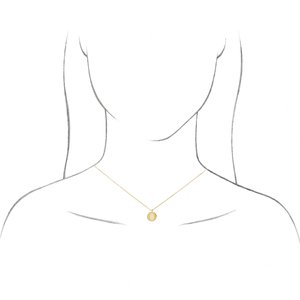 14K Yellow Initial L 16-18" Necklace